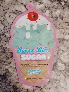 Sweet Like Sugar Pistachio Hydrating Facial Sheet Mask — Pink.New